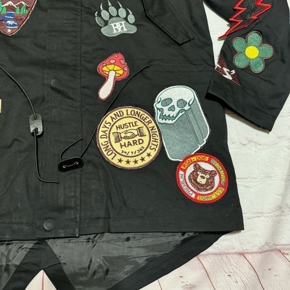 REASON BRAND Affiliated Fishtail Parka Men’s Jacket in Black size Medium NWT - Picture 15 of 17